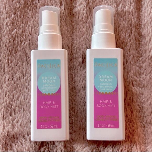 2 Pacifica Dream Moon Hair & Body Mist Mini Sprays - Picture 1 of 4